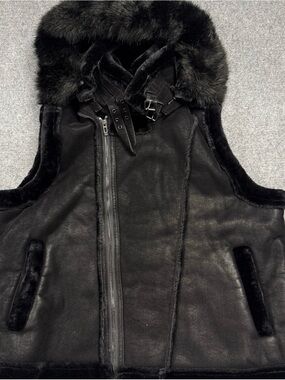 Jordan Craig 9370V Shearling Vest Black Sz 3XL